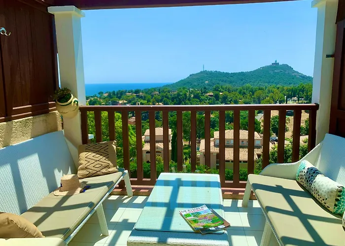 Apartmán Cap Esterel - Endroit Magique Entre Et L'esterel - Agreable 2 Pieces Au Gout Du Jour Vue